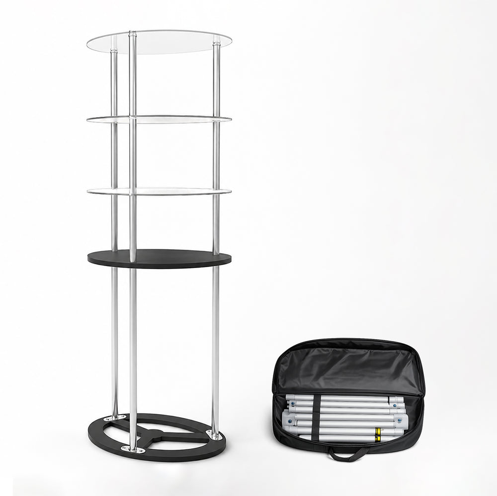 Mostrador de exhibición de tela rectangular (para exhibiciones en podios y stands)