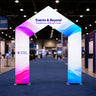 Peaked Arch Fabric Display for Events