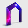 Peaked Arch Fabric Display for Events