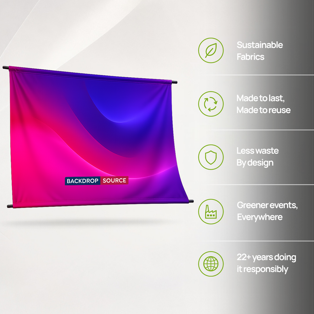 Poly Poplin Fabric Backdrop Printing