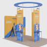 10x10 Straight Fabric Wall Display
