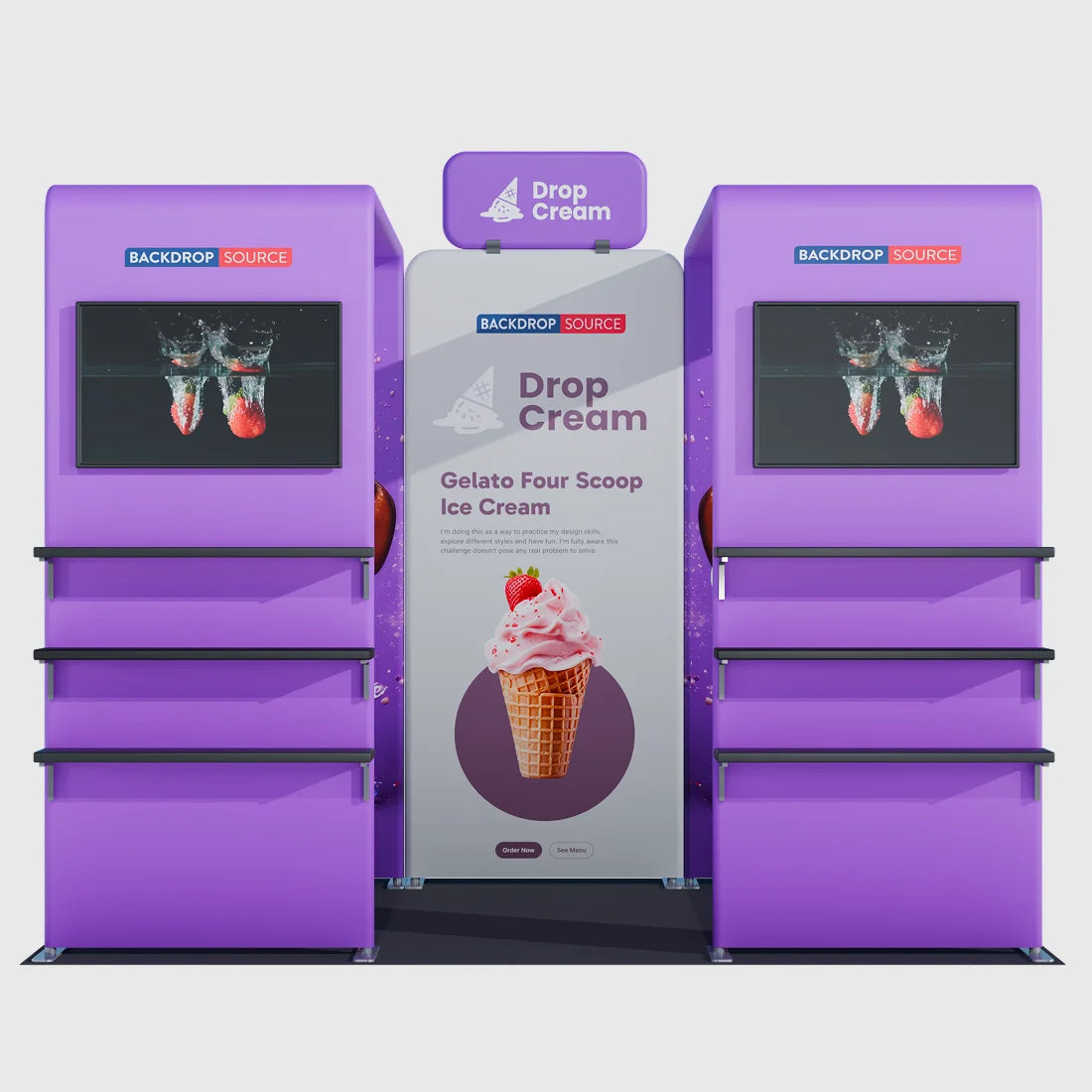 Portable Exhibit Display 10ft x 10ft - Model 35