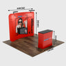 10ft x 10ft Curved Exhibit Pro 3-in-1 Display Kit with Illume Lights