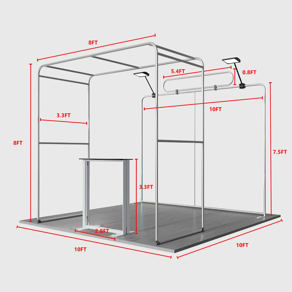 Portable Exhibit Display 10ft x 10ft - Model 29