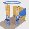 10x10 Straight Fabric Wall Display