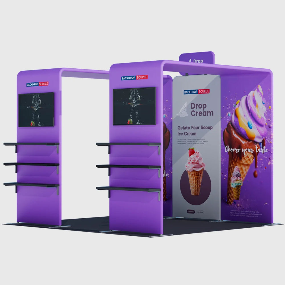 Portable Exhibit Display 10ft x 10ft - Model 35