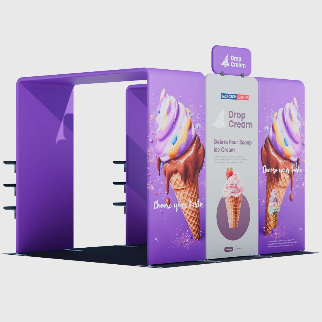 Portable Exhibit Display 10ft x 10ft - Model 35