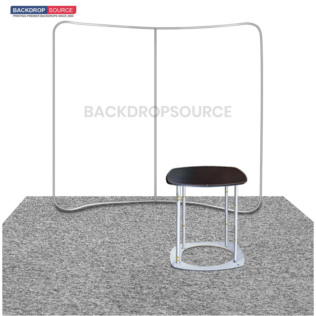 10ft x 10ft Curved Exhibit Pro 3-in-1 Display Kit with Illume Lights