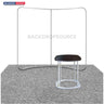 10ft x 10ft Curved Exhibit Pro 3-in-1 Display Kit with Illume Lights