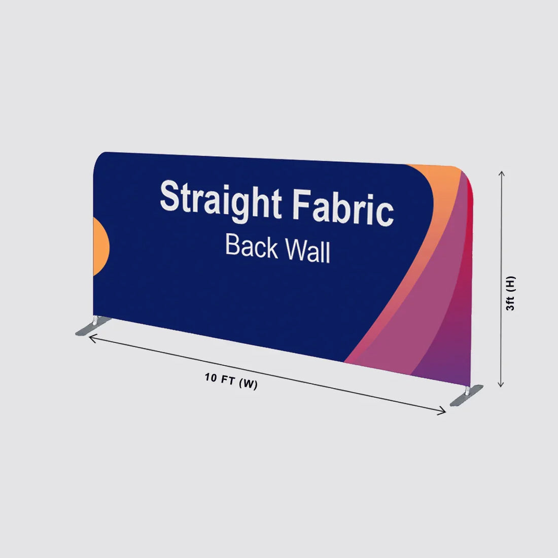 Kit de stand Ultimate de 10 x 10 con pared trasera, paredes laterales, mostrador y luces