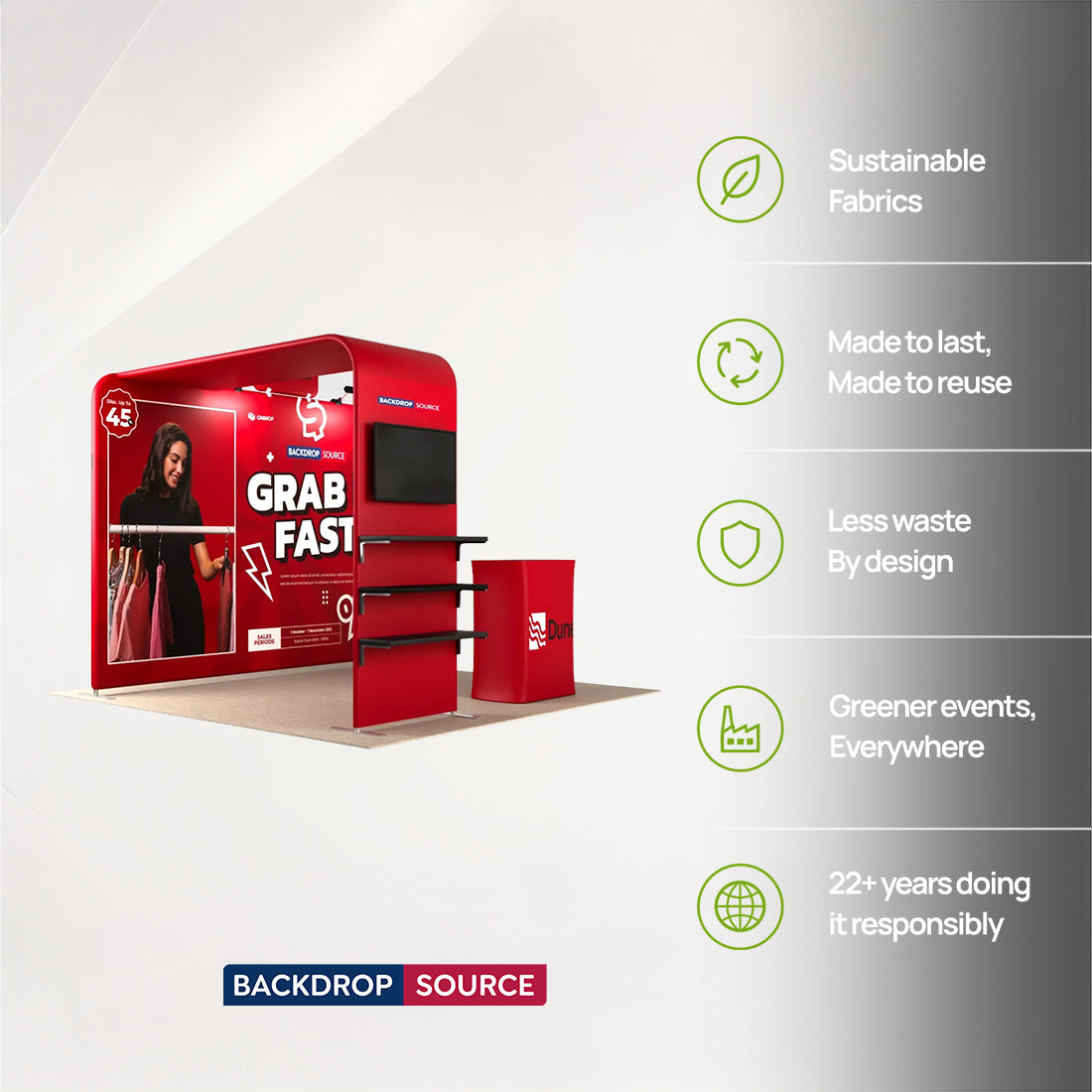 Portable Exhibit Display 10ft x 10ft - Model 17