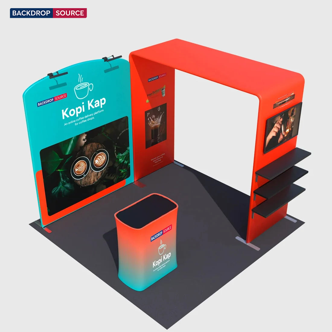 Portable Exhibit Display 10ft x 10ft - Model 37