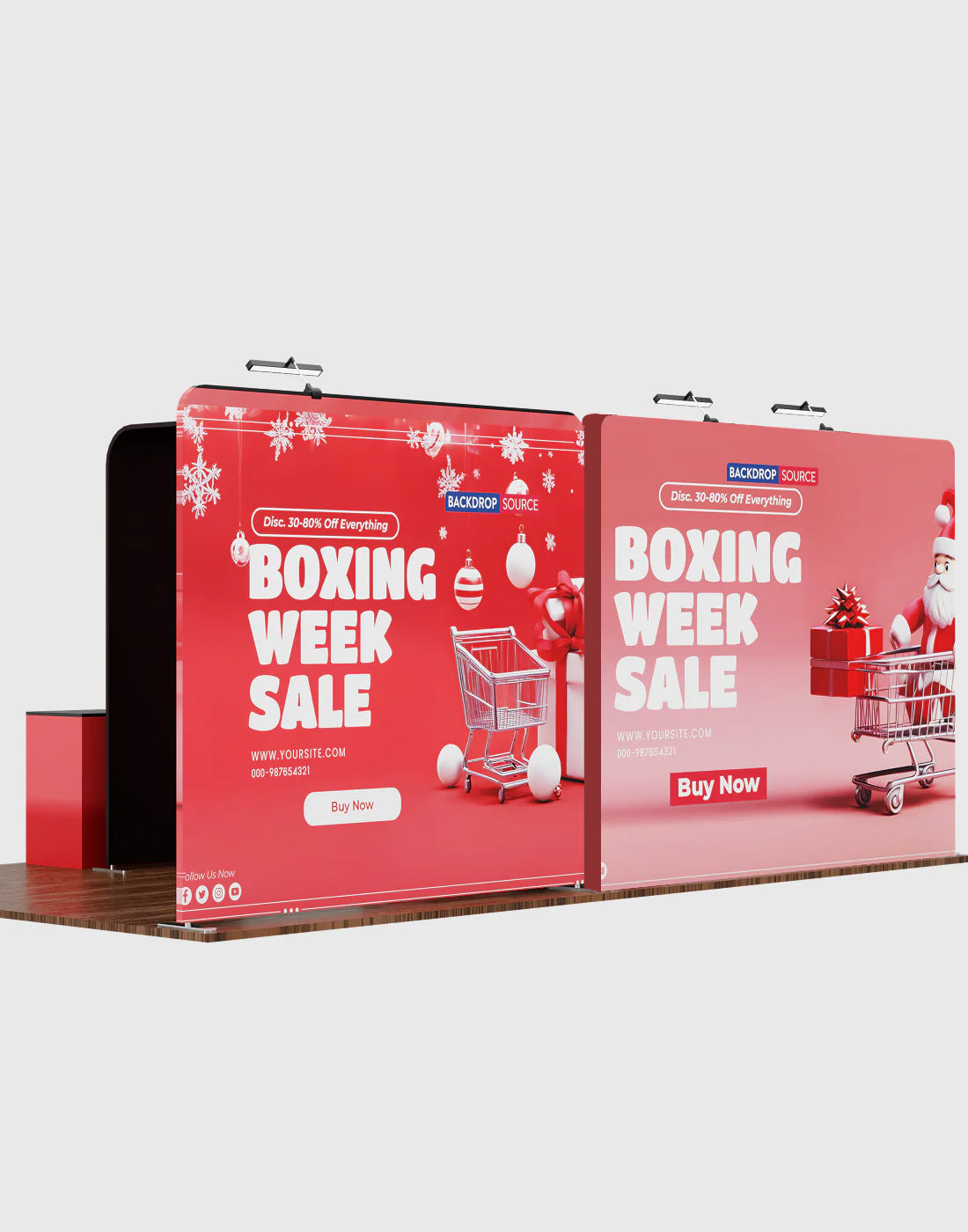 Portable Exhibit Display 20ft x 10ft - Model 20