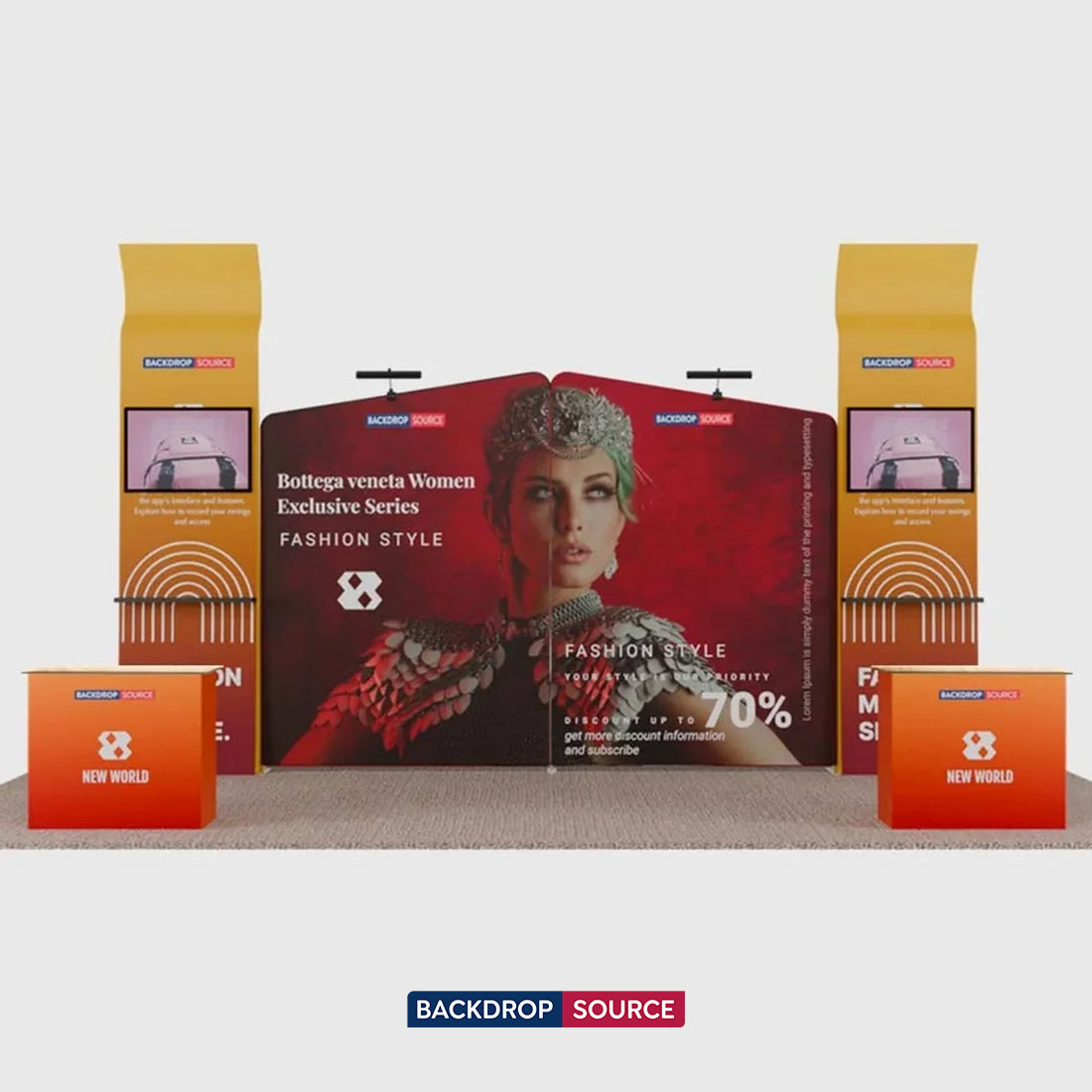 Portable Exhibit Display 20ft x 10ft - Model 22