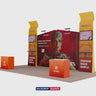 Portable Exhibit Display 20ft x 10ft - Model 22