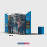 Portable Exhibit Display 20ft x 10ft - Model 2