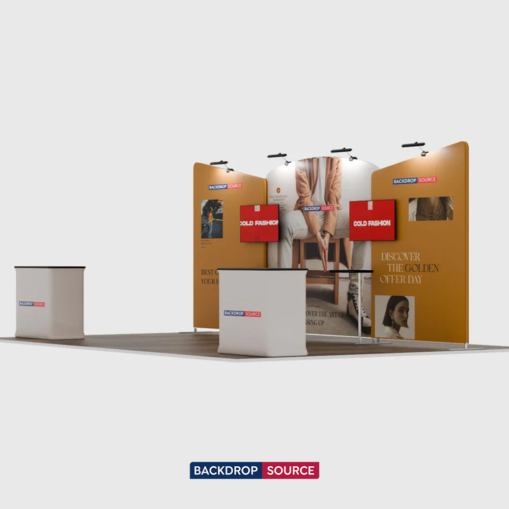 Portable Exhibit Display 20ft x 10ft - Model 8