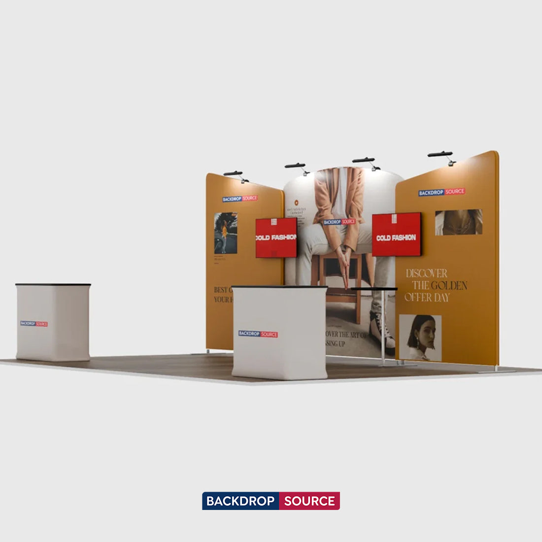 Portable Exhibit Display 20ft x 10ft - Model 8