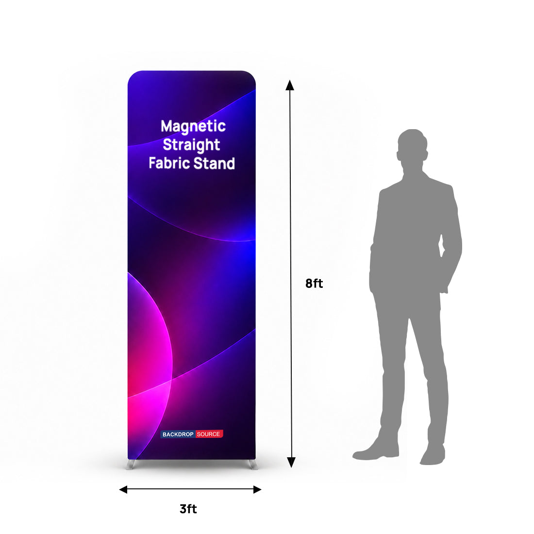 Portable Magnetic Straight Fabric Stand
