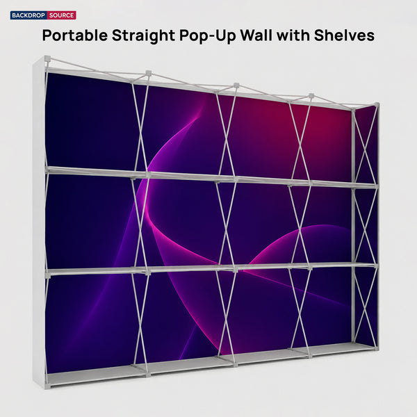Pared multimedia con velcro, recta y emergente