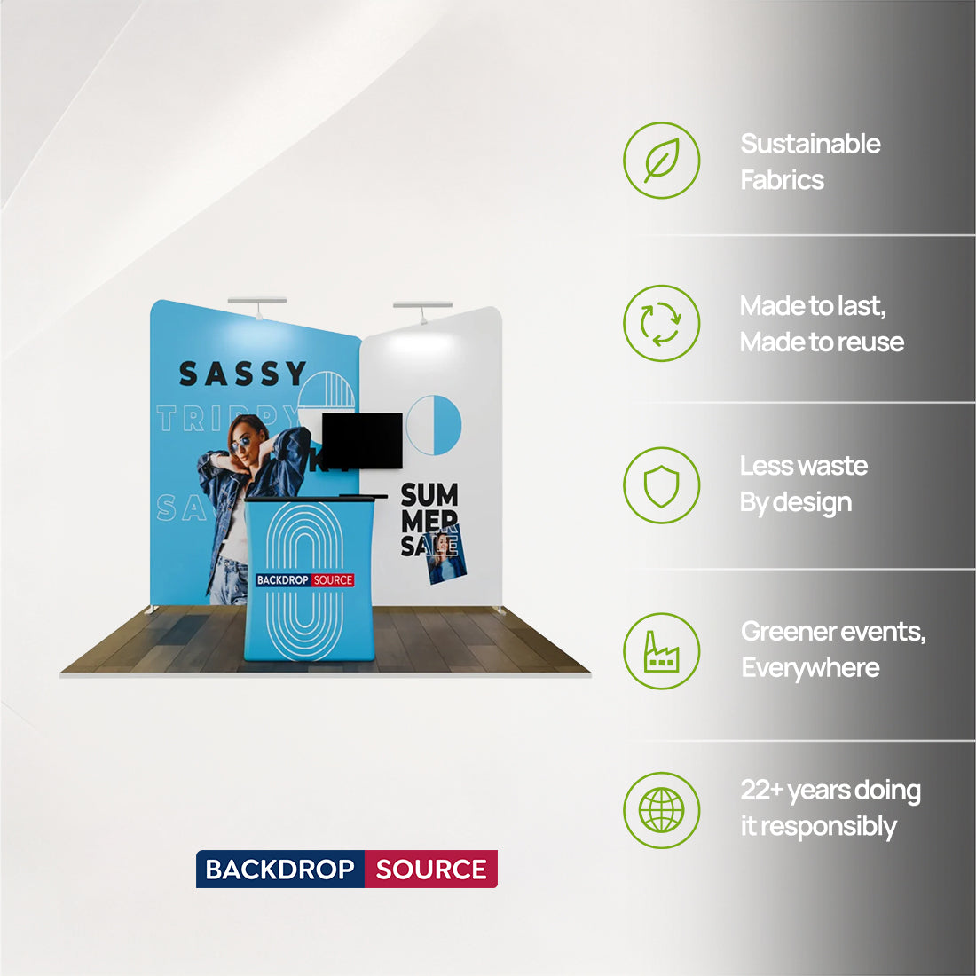 Portable Exhibit Display 10ft x 10ft - Model 4
