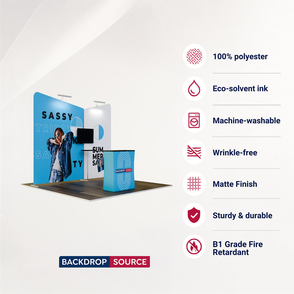 Portable Exhibit Display 10ft x 10ft - Model 4