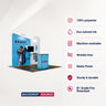 Portable Exhibit Display 10ft x 10ft - Model 4