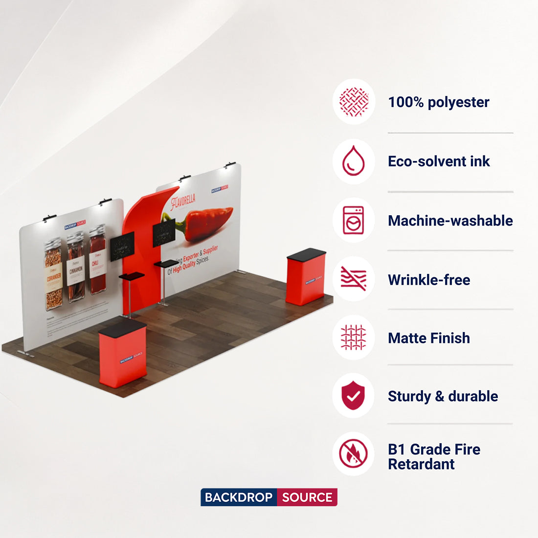 Portable Exhibit Display 20ft x 10ft - Model 13
