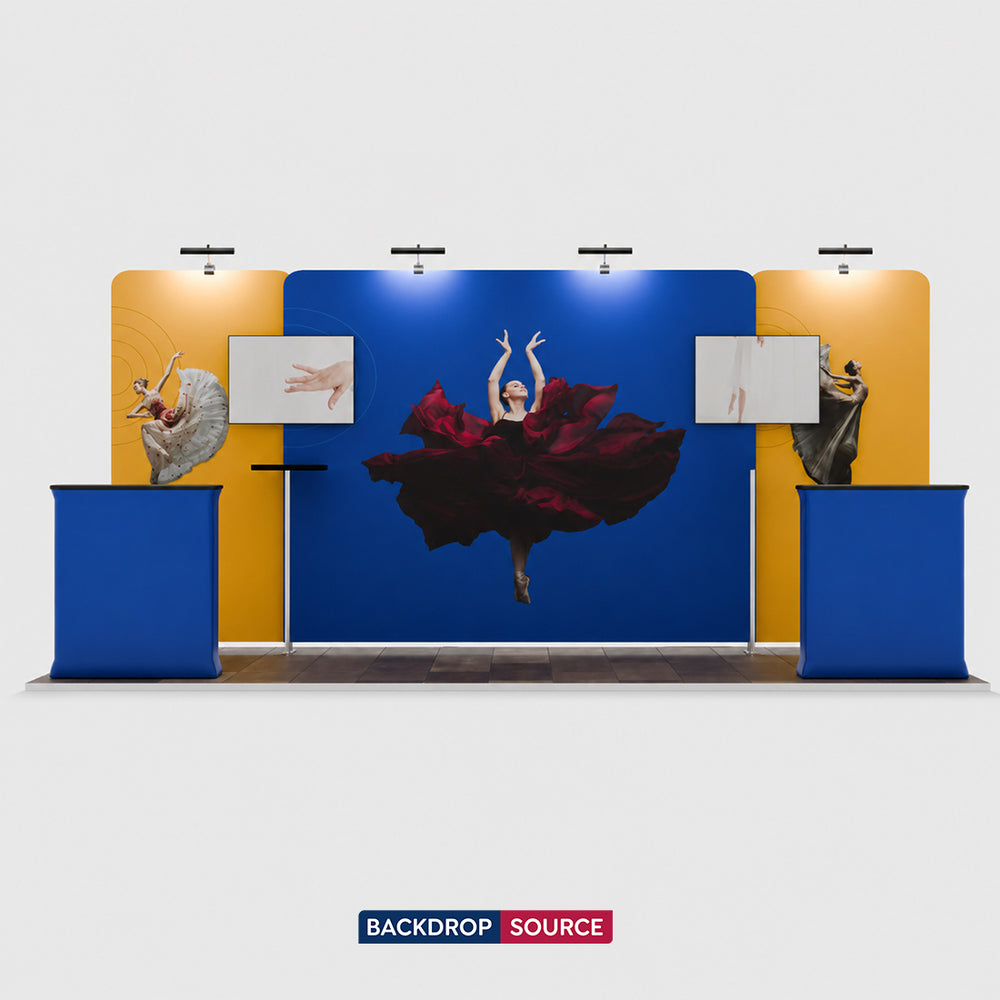 Portable Exhibit Display 20ft x 10ft - Model 4