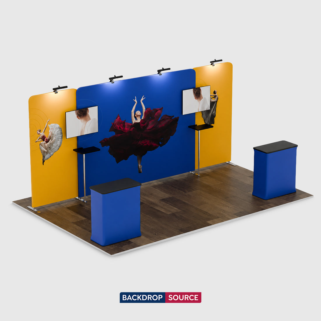 Portable Exhibit Display 20ft x 10ft - Model 4