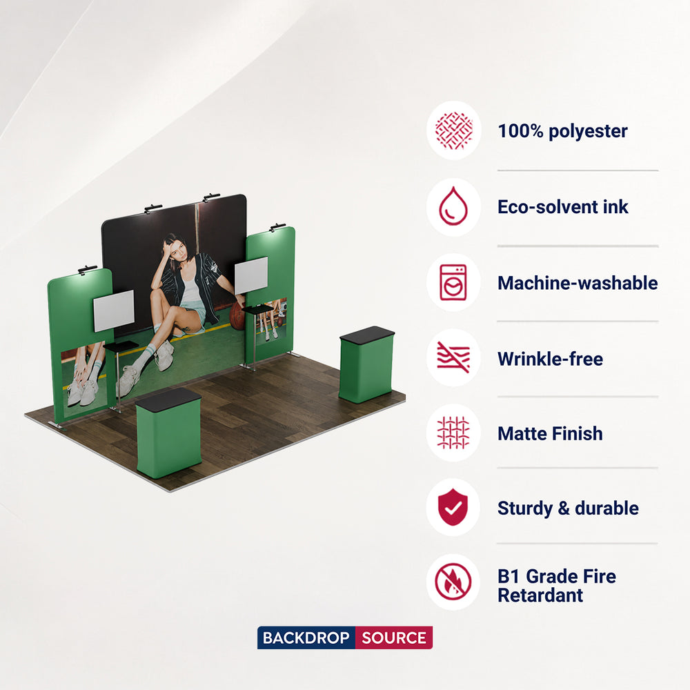 Portable Exhibit Display 20ft x 10ft - Model 5
