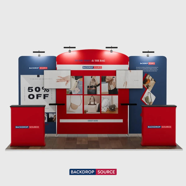 Exhibidor portátil de 20 pies - Modelo 7