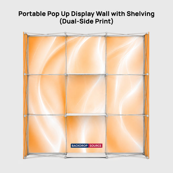 Pared multimedia con velcro, recta y emergente