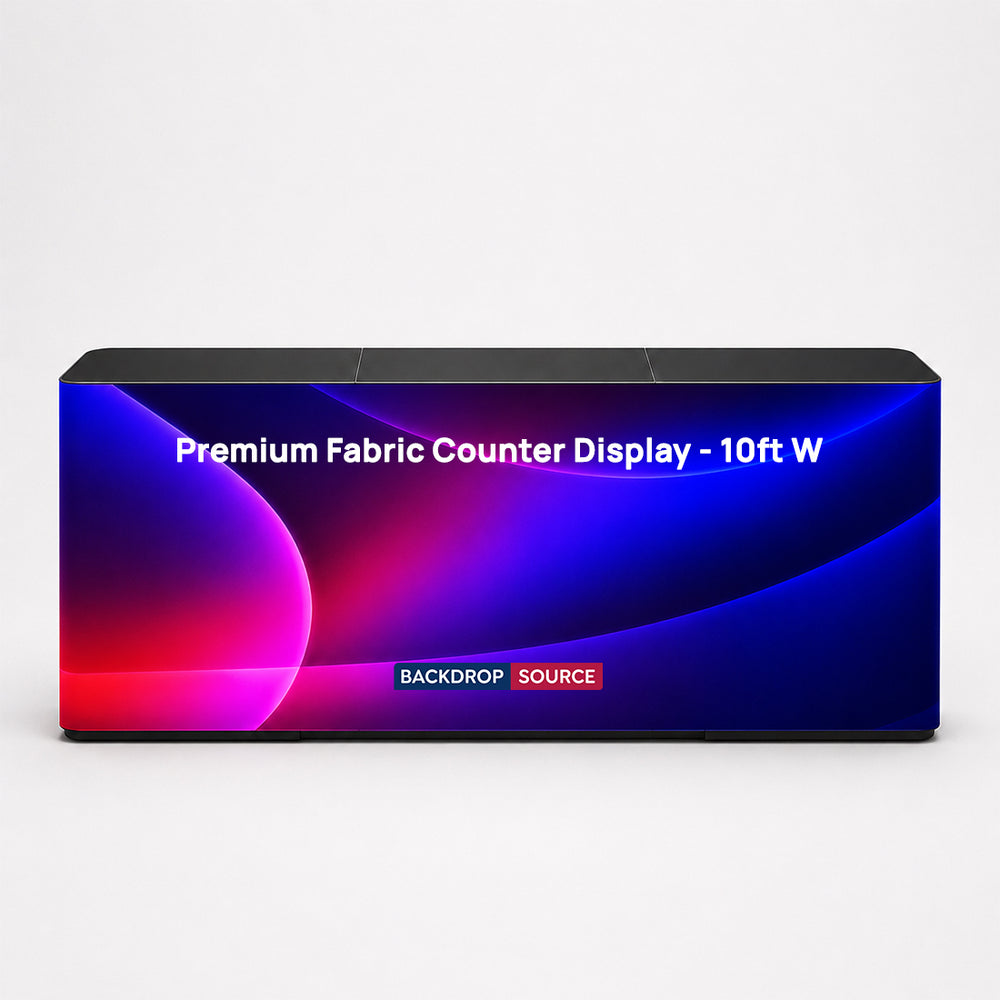 Premium Fabric Counter Display - 10ft W