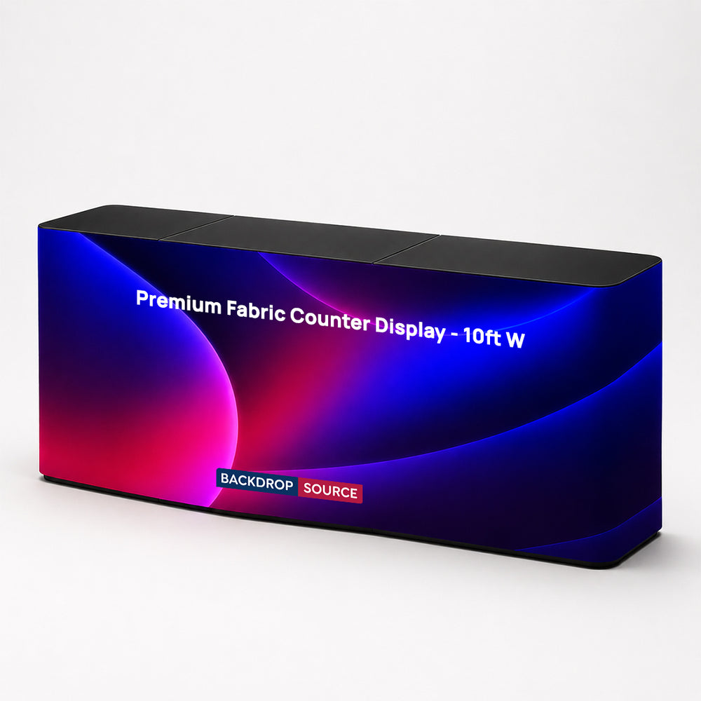 Premium Fabric Counter Display - 10ft W