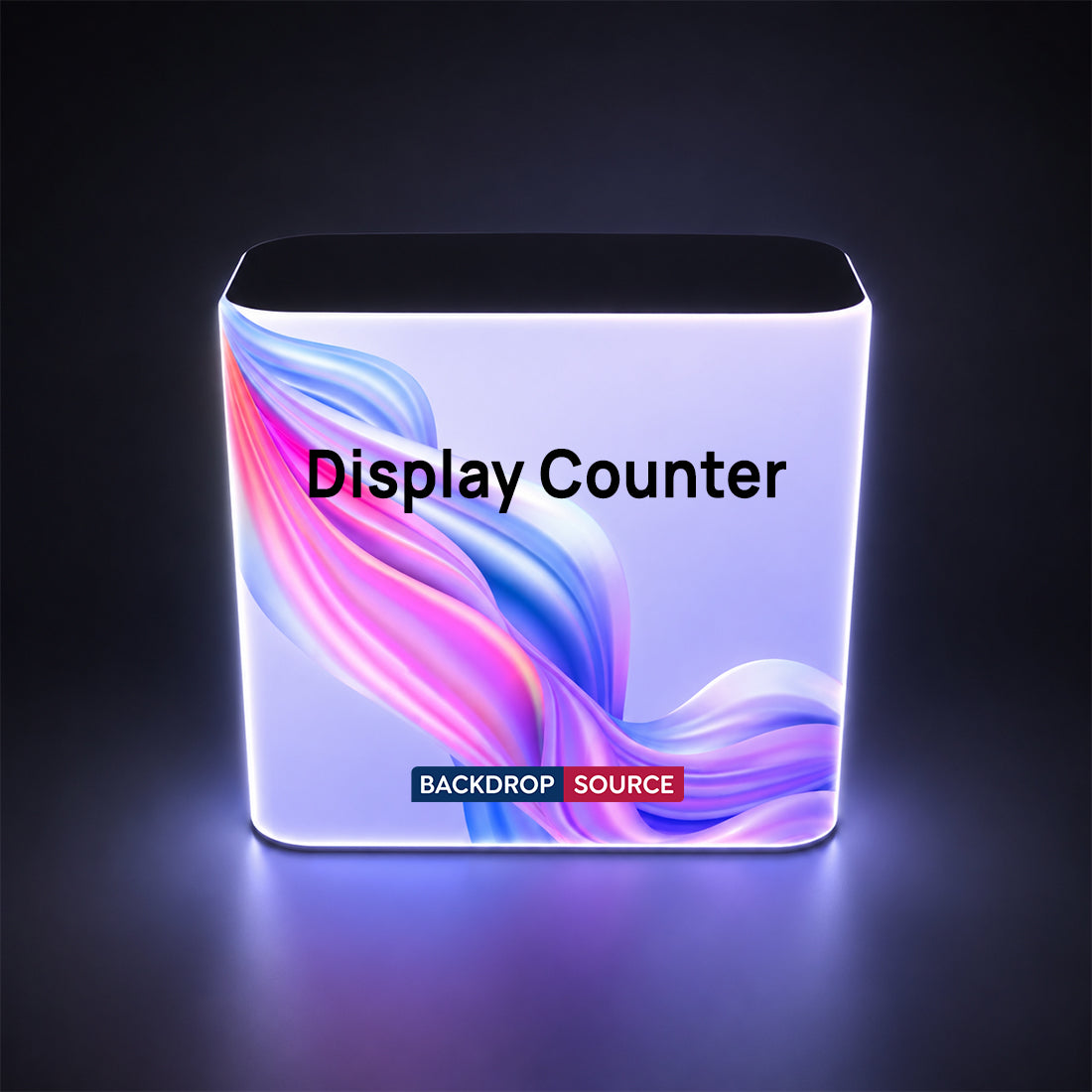 Backlit Premium Fabric Counter Display - 3ft/4ft/6ft