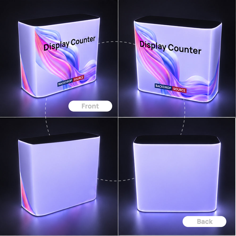 Backlit Premium Fabric Counter Display – 3ft/4ft/6ft