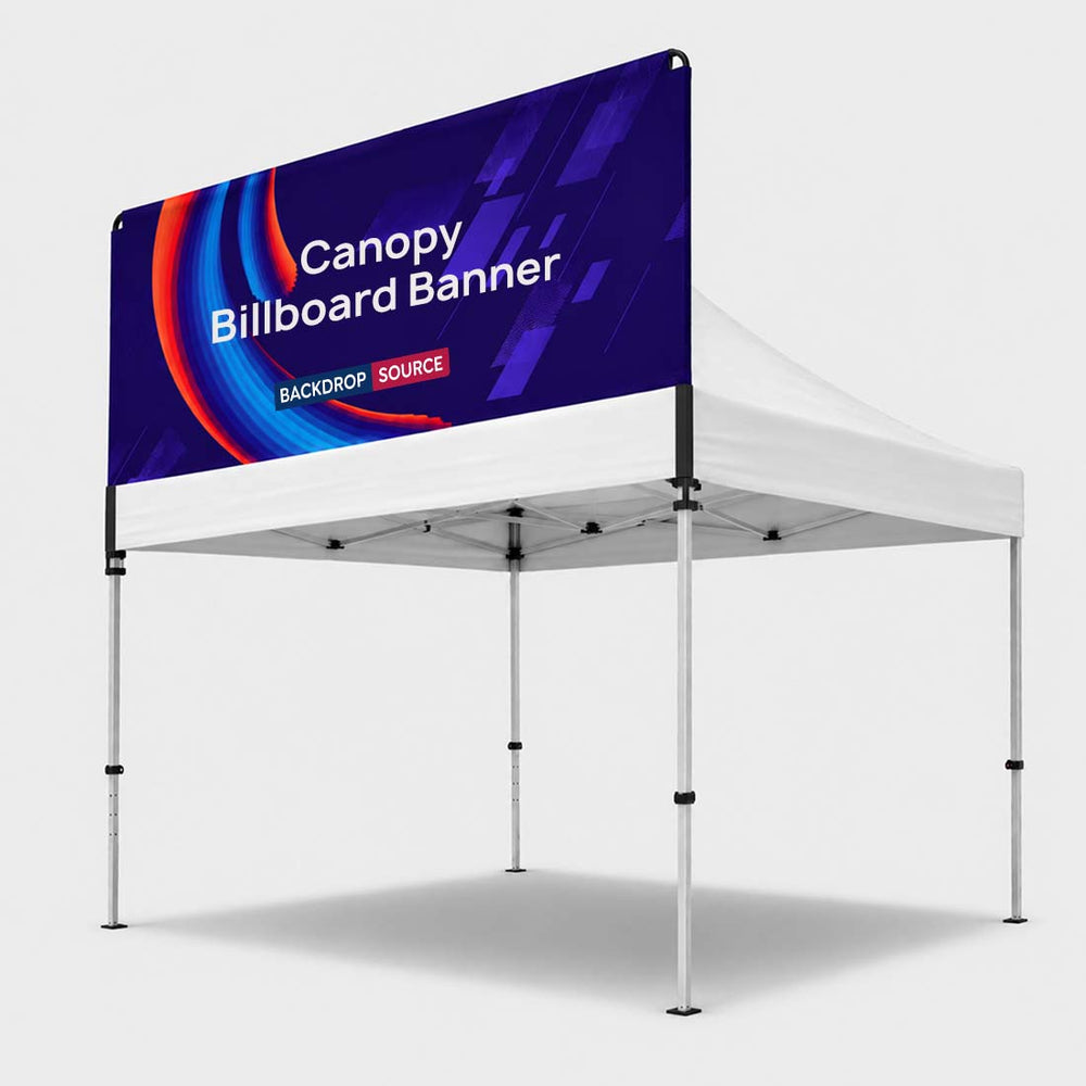 Carpa con dosel - Cartelera publicitaria