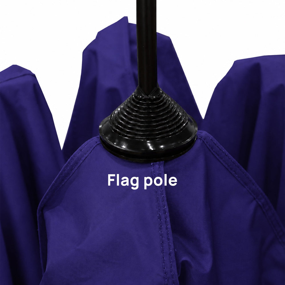 Flag pole base detail