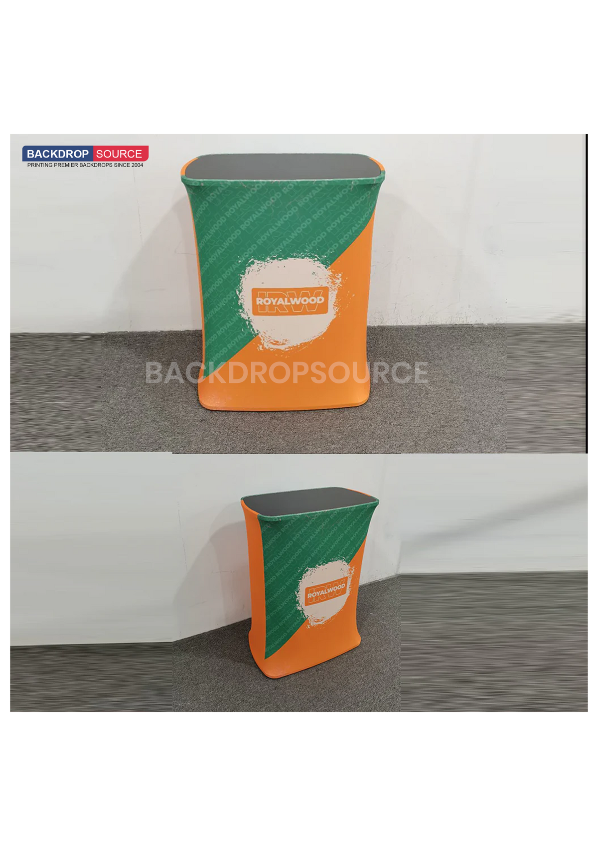 Rectangle Fabric Display Counter – Podium & Booth Exhibitions USA ...