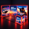 10x20 RGB LED Frame + SEG Light Box Booth Kit with Corner Counter