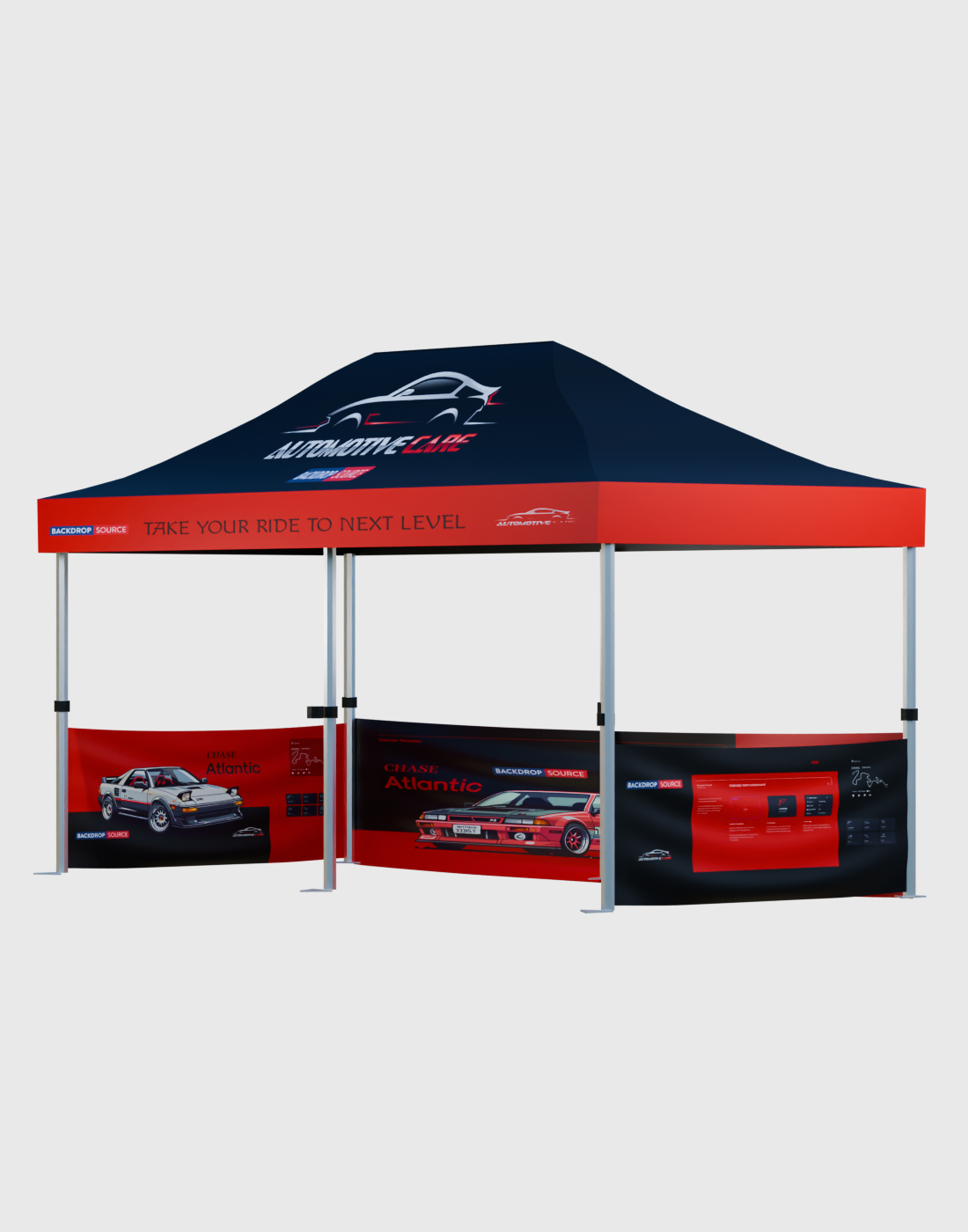 Carpa con dosel personalizada y resistente (20 pies x 10 pies)