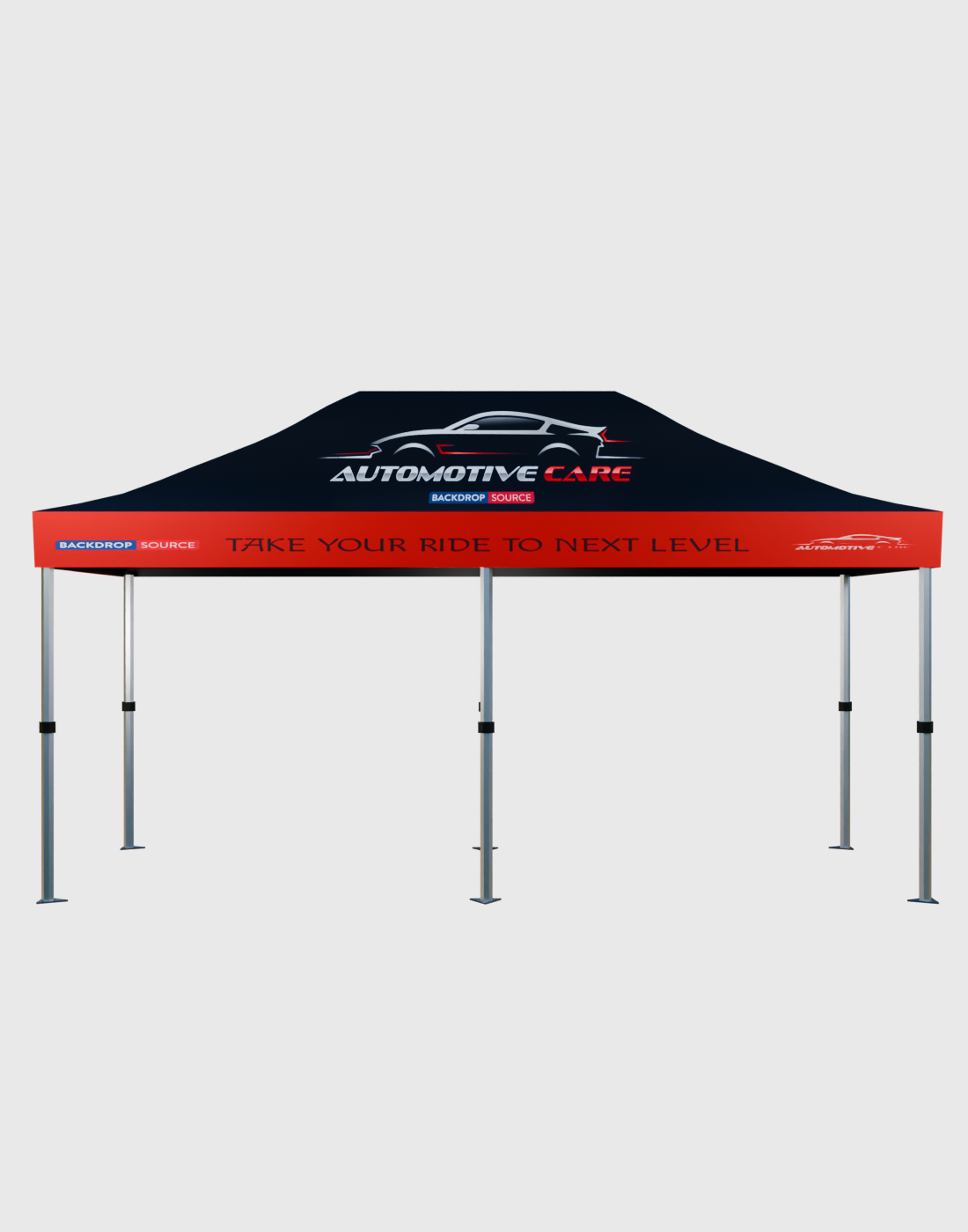 Carpa con dosel personalizada y resistente (20 pies x 10 pies)