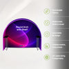 Round Fabric Arch Exhibition Booth with Built-In Shelf