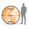 Round Fabric Pop Up Banners – Double Side Printed