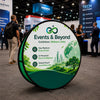 Round Fabric Pop Up Banners – Double Side Printed
