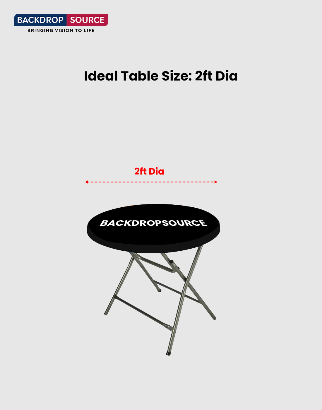 Round Stretch Table Topper