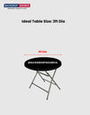 Round Stretch Table Topper