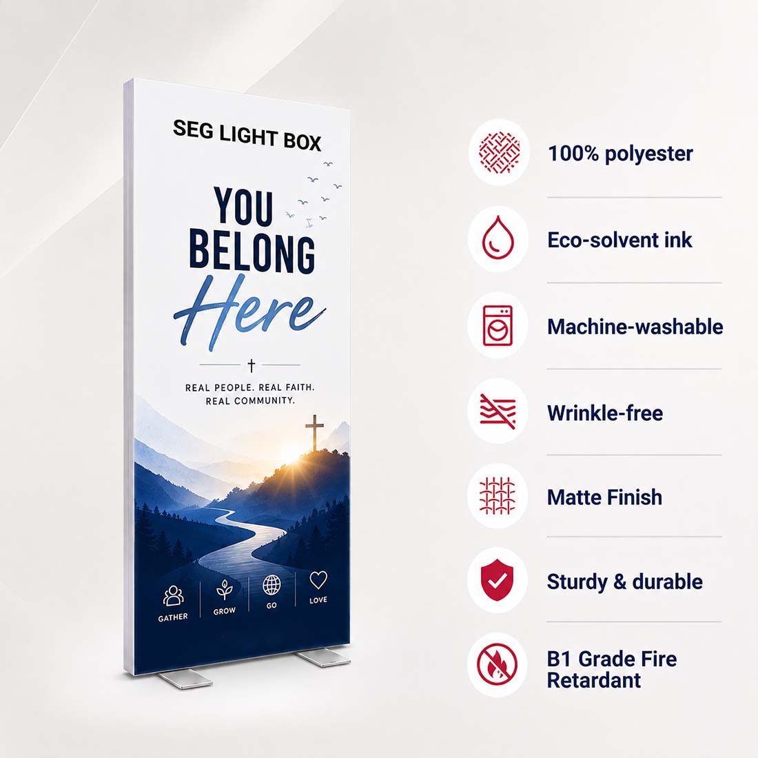 Church SEG Backlit Panel — Compact