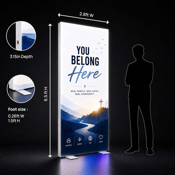 Church SEG Backlit Panel — Compact